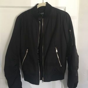 Topshop black bomber jacket